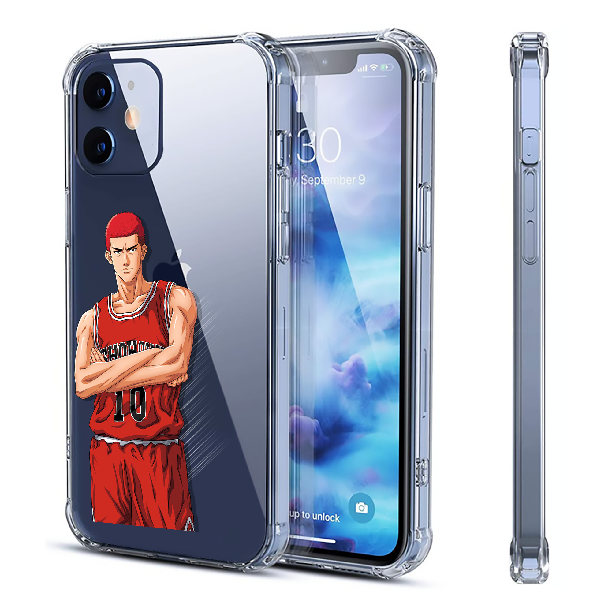 （画像用） SLAM DUNK／スラムダンク 【iPhone 12シリーズ対応】透明スマホケース（クリアソフトケース）